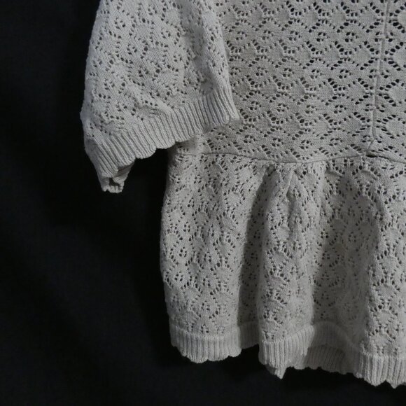 JESSICA - Petite | large (14-16) 16P | Elegant Crochet Cardigan | Single Button - Picture 14 of 16
